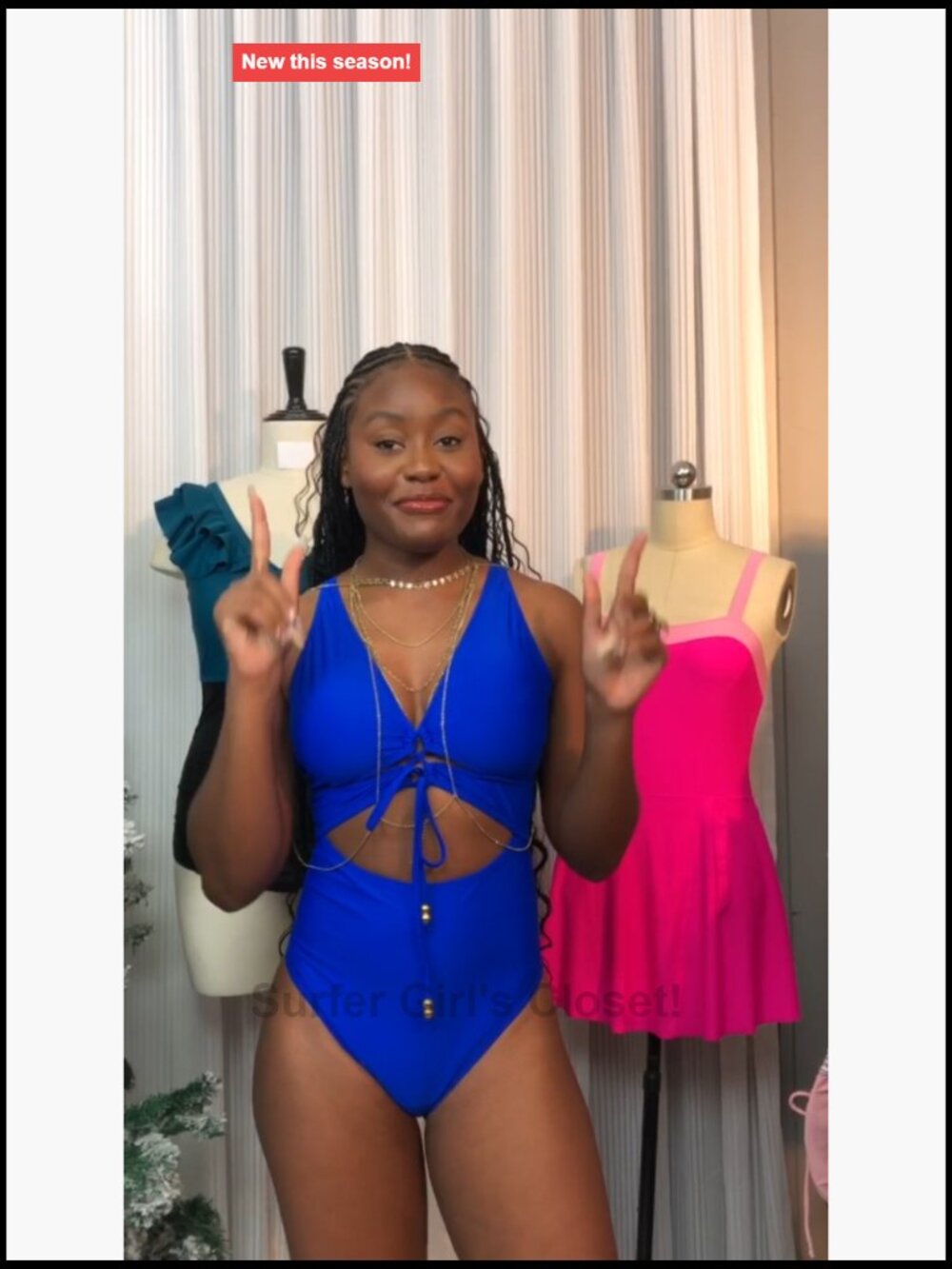 Sexy One Piece Swimsuit Cut Out V Neck Crisscross Back Swimwear - Picture 7 of 7